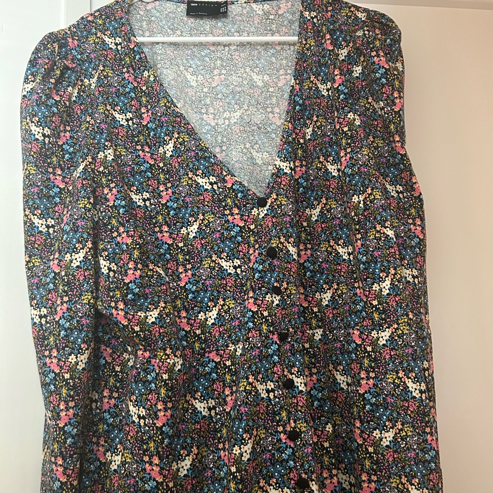 Floral V-Neck Dress